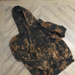 Bleach tie dye hoodie